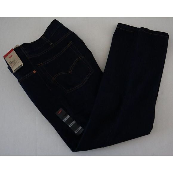 Levi's 517 Men’s Sz 36X30 Dark Wash Blue Bootcut Jeans $70 - Picture 6 of 8
